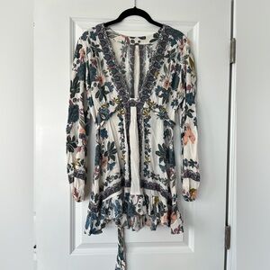 Free People Multicolor Printed Floral Dress